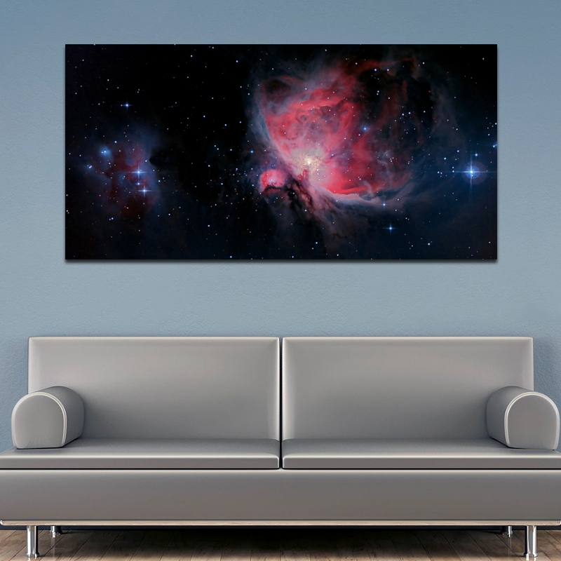 Colorful Space Planet Wall Art Pictures For Living Room Canvas Print Posters Big Size Cuadros Decoration No Frame