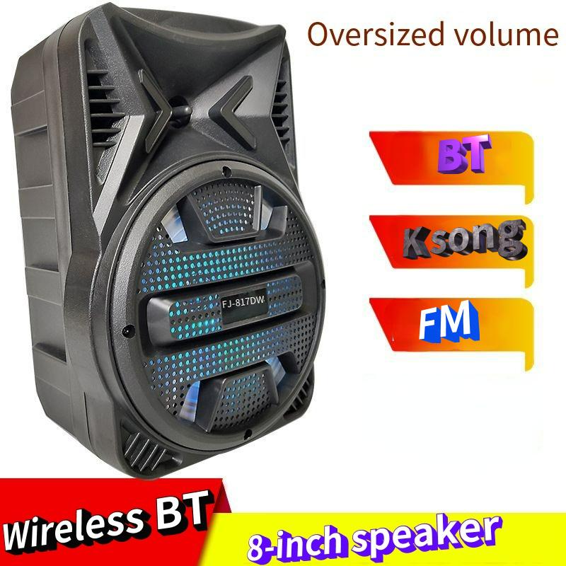 Portable Speakers 8 Inch Wireless Bluetooth-compatible Speaker Big Power Stereo Subwoofer Heavy Bass Sound Box Support Mic FM Radio TF
Portable Speakers 8 Inch Wireless Bluetooth-compatible Speaker Big Power Stereo Subwoofer Heavy Bass Sound Box Support Mic FM Radio TF