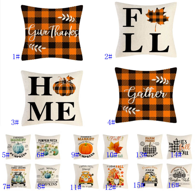 Halloween Pillow Case Thanksgiving Buffalo Check Farmhouse Decorations Orange Black Pumpkin Maple Leaves Outdoor Decorative Throw Cushion Covers HH21-483, As pic show
Halloween Pillow Case Thanksgiving Buffalo Check Farmhouse Decorations Orange Black Pumpkin Maple Leaves Outdoor Decorative Throw Cushion Covers HH21-483, As pic show