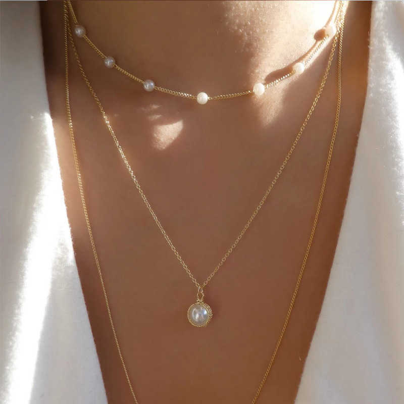 Jacoso Vintage Woman Multilayered Fashion Pearl Necklaces Bride Party Jewelry Charm Chain Bohemian Choker Necklace For Birthday P0809
Jacoso Vintage Woman Multilayered Fashion Pearl Necklaces Bride Party Jewelry Charm Chain Bohemian Choker Necklace For Birthday P0809