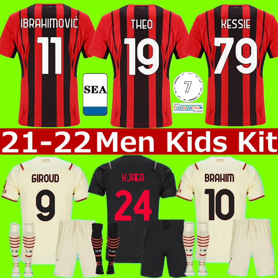 21 22 soccer jersey IBRAHIMOVIC THEO GIROUD BENNACER KESSIE ROMAGNOLI CALHANOGLU 2021 2022 football shirt TONALI REBIC maillot men kids kit, Black;yellow
21 22 soccer jersey IBRAHIMOVIC THEO GIROUD BENNACER KESSIE ROMAGNOLI CALHANOGLU 2021 2022 football shirt TONALI REBIC maillot men kids kit, Black;yellow