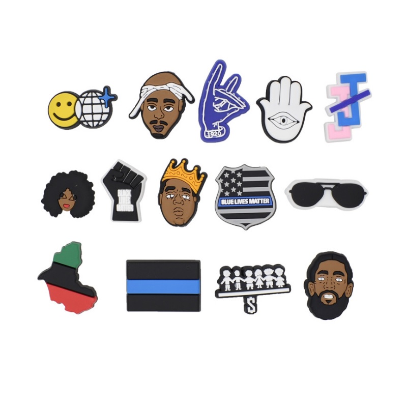 Black cute cartoon PVC Shoe Charms Shoe Buckles Flower Action Figure Fit Bracelets Croc JIBZ Shoe accessoriesWristband Boys Gift
Black cute cartoon PVC Shoe Charms Shoe Buckles Flower Action Figure Fit Bracelets Croc JIBZ Shoe accessoriesWristband Boys Gift
