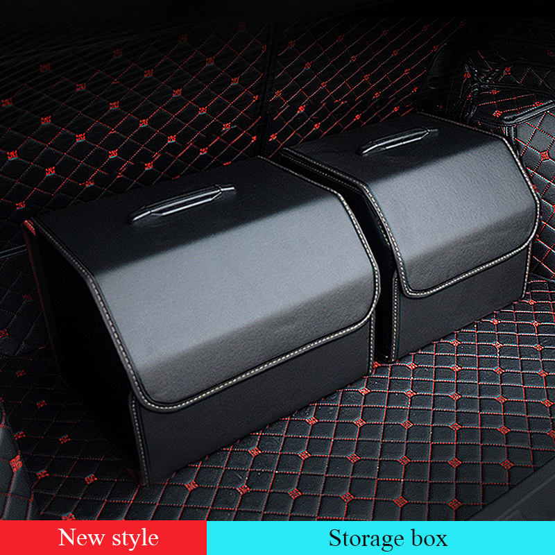 Solid color Leather Multifunction trunk organizer PU leather Storage Bag Folding With Food, drink, umbrella Tidying Car Trunk Stowing Box 
Solid color Leather Multifunction trunk organizer PU leather Storage Bag Folding With Food, drink, umbrella Tidying Car Trunk Stowing Box