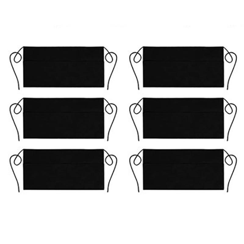 6 Pack 3 Pockets Cotton Waitress Waist Apron, Server Waist Aprons - Professional Waitress Kitchen Restaurant Half Apron
6 Pack 3 Pockets Cotton Waitress Waist Apron, Server Waist Aprons - Professional Waitress Kitchen Restaurant Half Apron