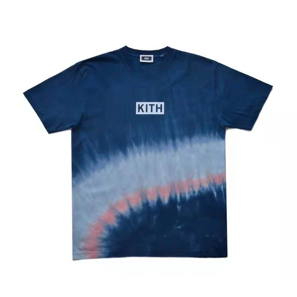 2021 New Summer Hip-hop Tie Dyeing Kith Tees Best Quality Men Women Fashion Short Sleeve T-shirts Lp02