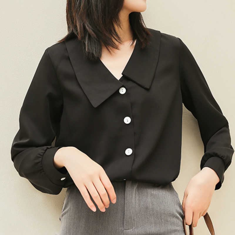 Blouses Woman Turn Down Collar Office Ladies Tops Long Sleeve Black Chiffon Blouse Women Tops Womens Tops And Blouses C326 210602, Red
Blouses Woman Turn Down Collar Office Ladies Tops Long Sleeve Black Chiffon Blouse Women Tops Womens Tops And Blouses C326 210602, Red
