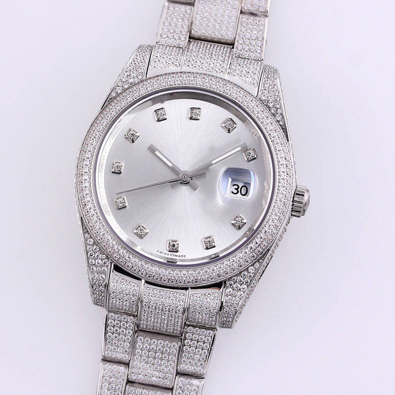 Mens Mechanical Automatic Watches 40.6mm Strap Diamond-studded Steel Ladies Fashion Wristwatches Bracelet Montre de Luxe High Quality, Customize
Mens Mechanical Automatic Watches 40.6mm Strap Diamond-studded Steel Ladies Fashion Wristwatches Bracelet Montre de Luxe High Quality, Customize