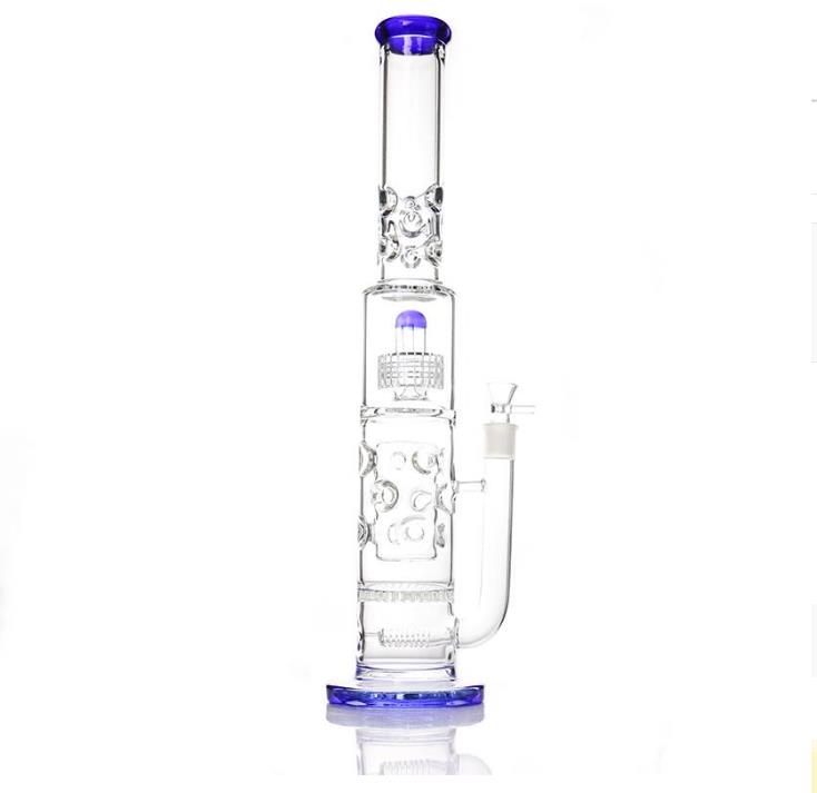 Three colors Hookahs Giant Glass bong honeycomb perforate and birdcage perc waterpipe
Three colors Hookahs Giant Glass bong honeycomb perforate and birdcage perc waterpipe