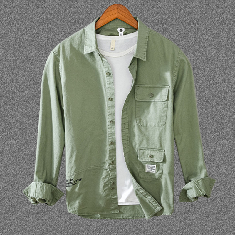 2021 New Long Sleeve Shirt for Man 100% Pure Japanese Cotton Casual Style Men's Clothes Card Embroidered Tops Q2ed, Green
2021 New Long Sleeve Shirt for Man 100% Pure Japanese Cotton Casual Style Men's Clothes Card Embroidered Tops Q2ed, Green