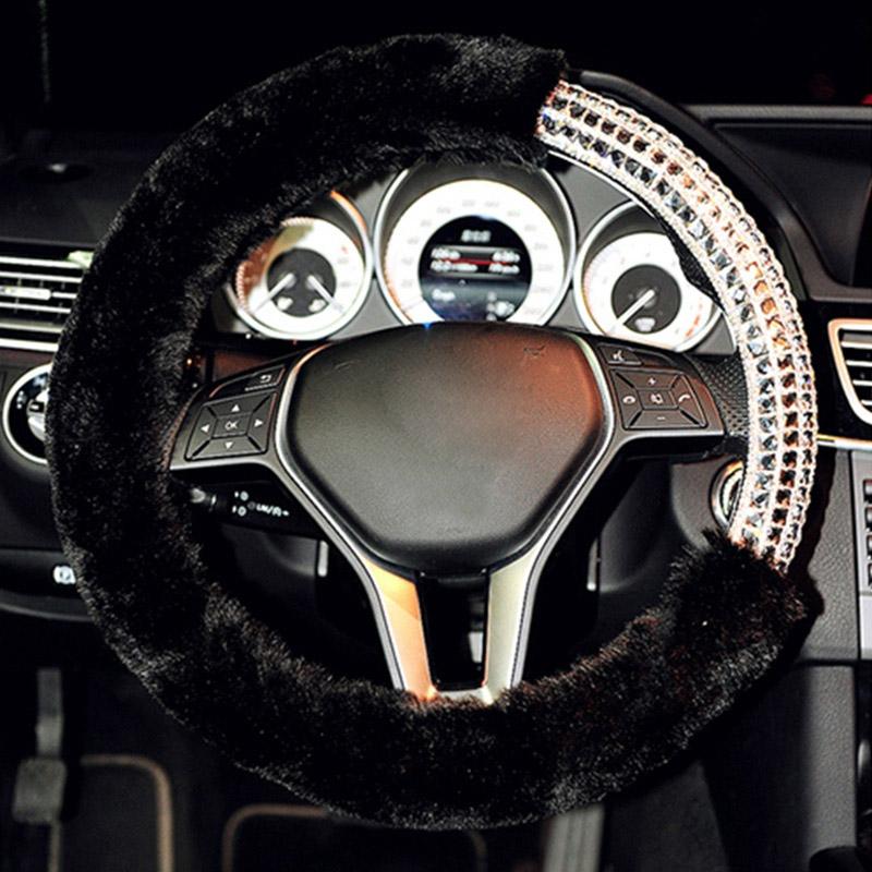 Steering Wheel Covers Winter Plush Car Styling Crystal Rhinestone Steering-Wheels Cover For Women Girl Auto Accessories
Steering Wheel Covers Winter Plush Car Styling Crystal Rhinestone Steering-Wheels Cover For Women Girl Auto Accessories