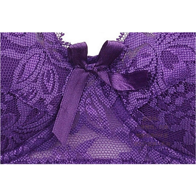 Hot Full cup thin underwear small bra plus size wireless adjustable lace Women's bra breast cover B C D cup Large size Lace Bras T200609