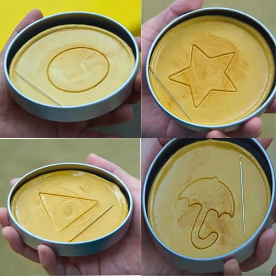 Honeycomb Buckle Sugar Cake Biscuit Mold Six Set Full Kit of DIY Tool Set Dalgona Candy Recipe Round Pentagonal Star Umbrella Triangle