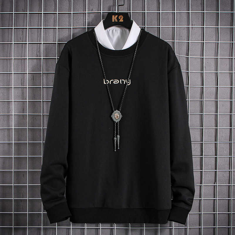 Men Hoodies Sweatshirts Cotton Embroidery Letter Brany Hoodis Streetwear Black Fashion Style Hip Hop Hoodies Men Oversized 210601