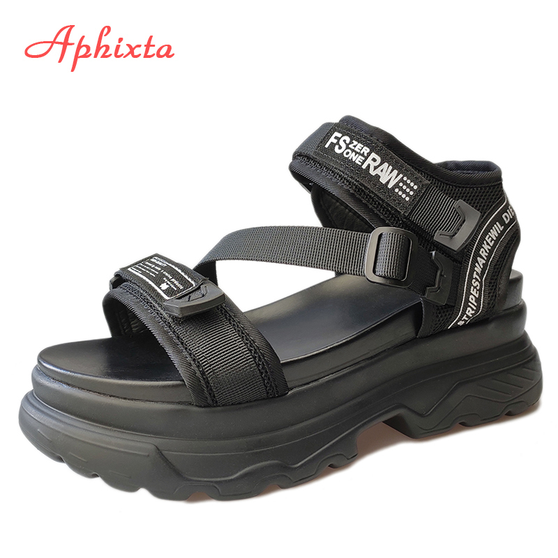 Aphixta Big Size 43 Luxury Designers Platform Women Sandals Black Chunky Sandal Sports 7cm Wedge Shoes For Woman Summer Shoes 210226, White
Aphixta Big Size 43 Luxury Designers Platform Women Sandals Black Chunky Sandal Sports 7cm Wedge Shoes For Woman Summer Shoes 210226, White
