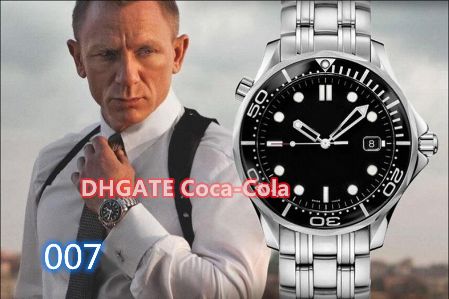 New Original Box Luxury Factory Sales Black Dial Top Quality 600M Stainless Steel Strap Cal. 8800 Automatic movement Men&#039;s Watch 007 Men&#039;s Sport Wrist Watche -24 от DHgate WW