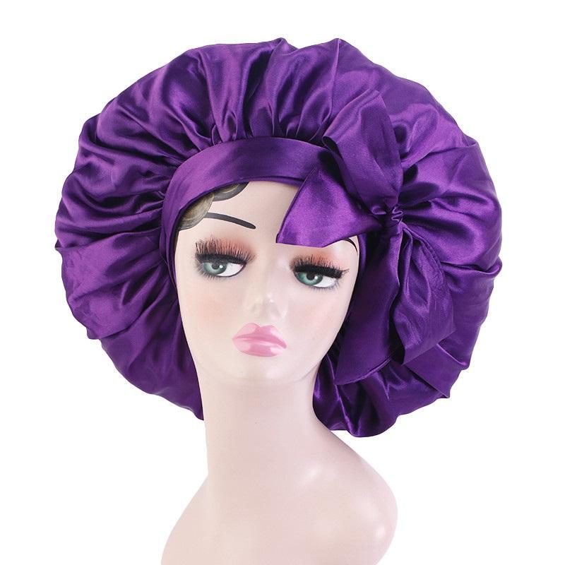 Hair Accessories Solid Satin Bonnet With Wide Stretch Ties Long Care Comfortable Lady Night Sleep Hat Adjust Styling Cap Silk Head Wrap
Hair Accessories Solid Satin Bonnet With Wide Stretch Ties Long Care Comfortable Lady Night Sleep Hat Adjust Styling Cap Silk Head Wrap