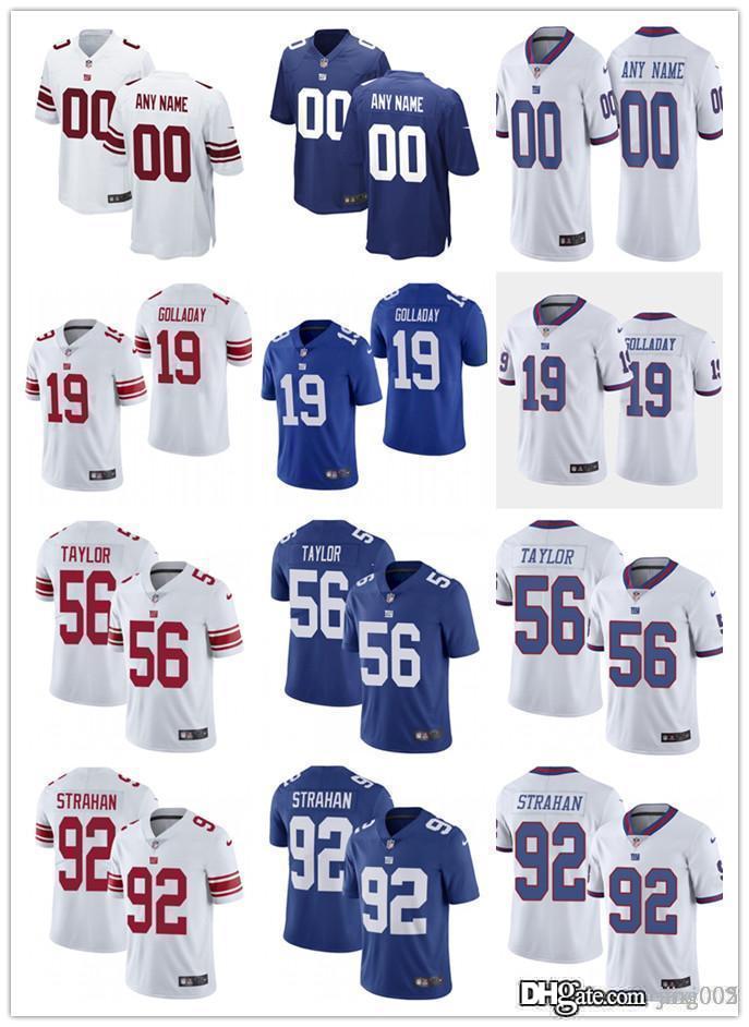 Men Women Youth 19 Kenny Golladay 8 Daniel Jones 56 Lawrence Taylor 92 Michael Strahan custom blue White Football Jerse, Black;red
Men Women Youth 19 Kenny Golladay 8 Daniel Jones 56 Lawrence Taylor 92 Michael Strahan custom blue White Football Jerse, Black;red