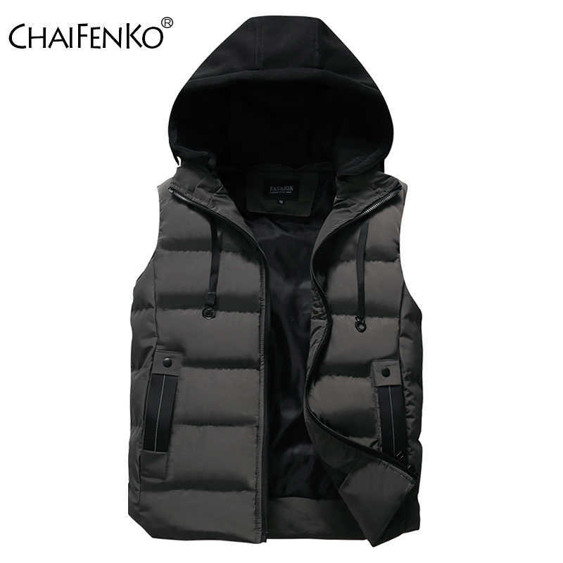 CHAIFENKO Men' Vest Jacket Winter Waterproof Warm Sleeveless Men Jacket Fashion Hooded Casual Vest Men Autumn Thicken Waistcoat 211019, Army green
CHAIFENKO Men' Vest Jacket Winter Waterproof Warm Sleeveless Men Jacket Fashion Hooded Casual Vest Men Autumn Thicken Waistcoat 211019, Army green