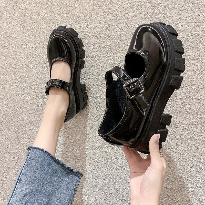 2022 New Black 5CM High Heels Shoes Women Pumps Fashion Patent Leather Platform Shoes Woman Round Toe Mary Jane Shoes Mujer
2022 New Black 5CM High Heels Shoes Women Pumps Fashion Patent Leather Platform Shoes Woman Round Toe Mary Jane Shoes Mujer