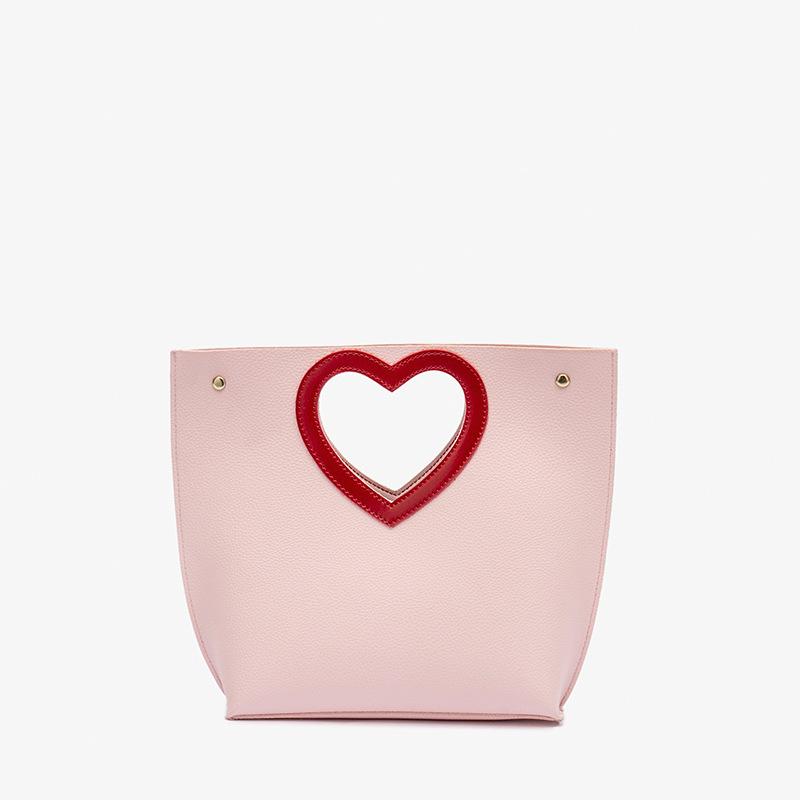 Simple women's bag 2021 Korean version of the fashion love hand-held new series, Black
Simple women's bag 2021 Korean version of the fashion love hand-held new series, Black