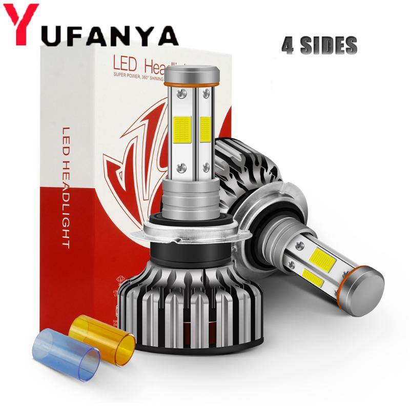 Car Headlights LED 4 Side Headlight Bulb COB H7 Auto Light Canbus 12000Lm 100W 3000K 6000K 8000K Multi Changeble Color
Car Headlights LED 4 Side Headlight Bulb COB H7 Auto Light Canbus 12000Lm 100W 3000K 6000K 8000K Multi Changeble Color