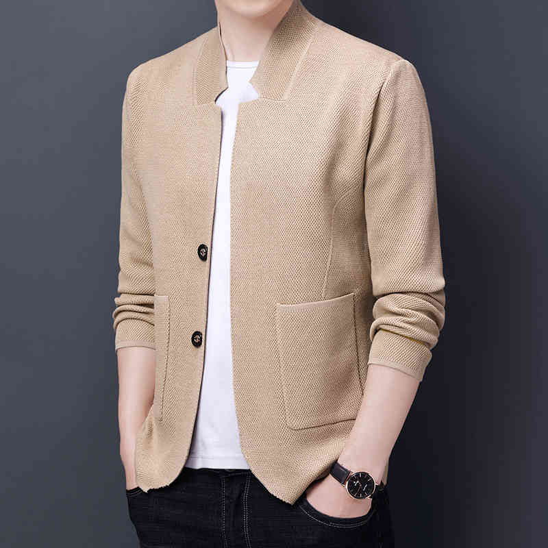 men's jackets novo high-end moda masculina negócios casual gola cor sólida terno estilo camisola casaco masculino de malha 86u7, Black;brown
men's jackets novo high-end moda masculina negócios casual gola cor sólida terno estilo camisola casaco masculino de malha 86u7, Black;brown