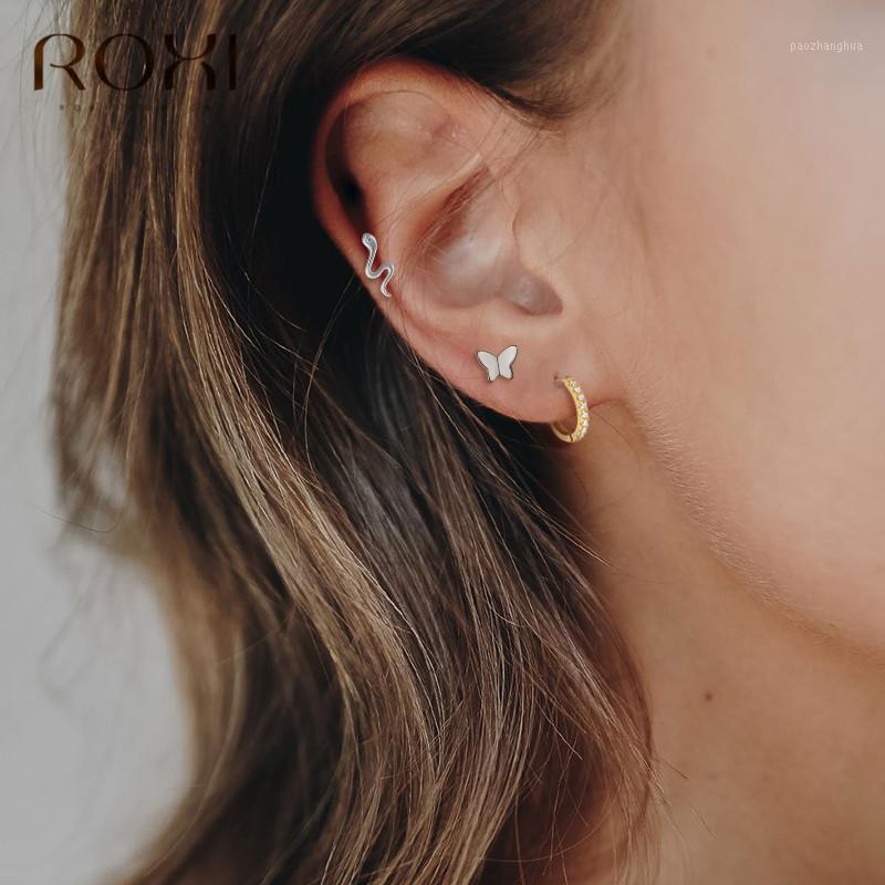 Stud ROXI Fashion Women's Earrings 925 Sterling Silver Snake Animal Ear Jewelry Statement Charm Korean Stylish Gift, Golden;silver 
Stud ROXI Fashion Women's Earrings 925 Sterling Silver Snake Animal Ear Jewelry Statement Charm Korean Stylish Gift, Golden;silver