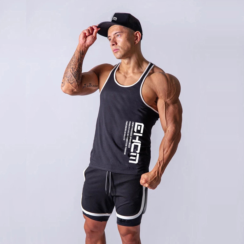 Workout Clothes For Men White Tank Top Summer Tee Shirt Homme Coton Top Fitness Alphalete Weste Undershirt Yelek Gym Tanktop 210308