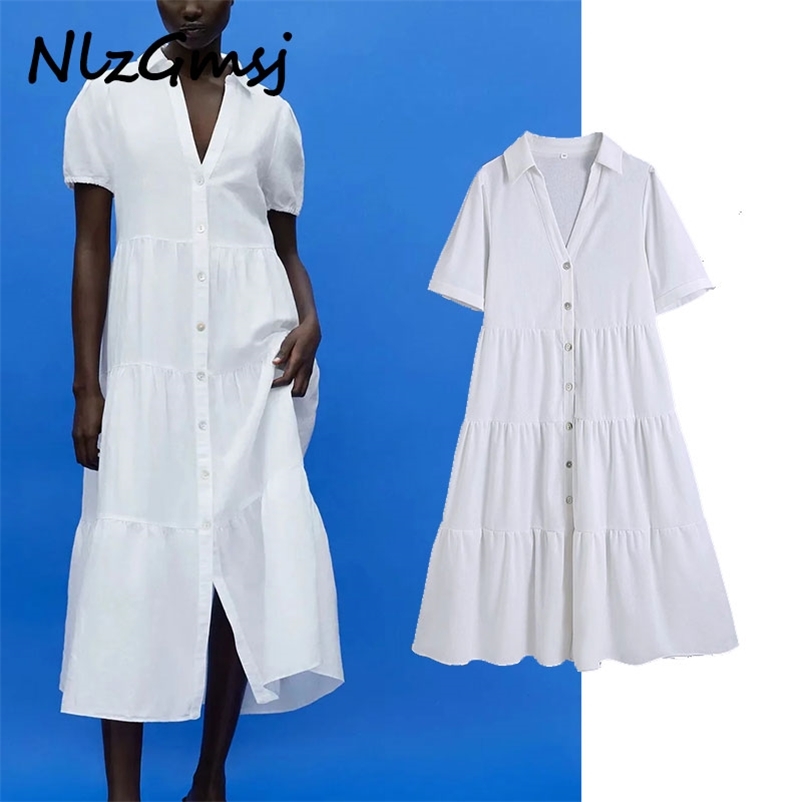 Women Long Dress Summer Loose Cotton and Linen Midi Vintage Short Sleeve Button Casual 04 210628, As picture
Women Long Dress Summer Loose Cotton and Linen Midi Vintage Short Sleeve Button Casual 04 210628, As picture