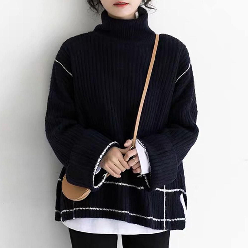 2021 New Version Lazy Autumn and Winter Fashion Crew Neck Sweater Knitting Rhpm, Black
2021 New Version Lazy Autumn and Winter Fashion Crew Neck Sweater Knitting Rhpm, Black