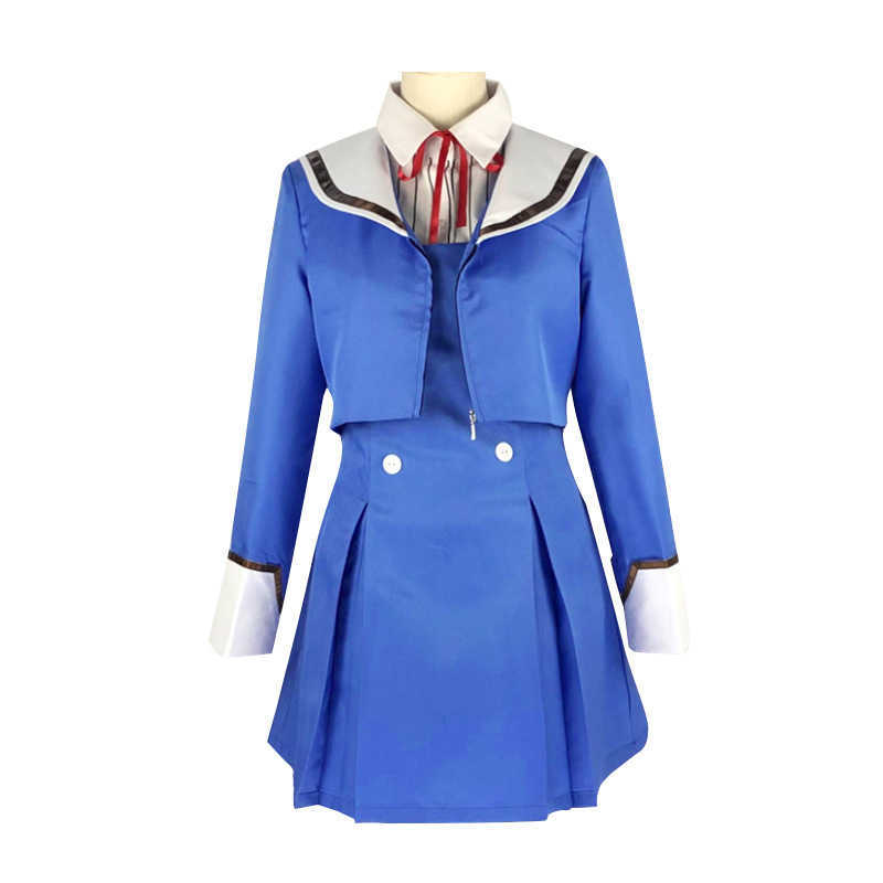Shinzaki Kuon - Women Cosplay Costume High Shot Anime Uniform Outfit Tenkuu Shinpan Collection for Halloween Y0913