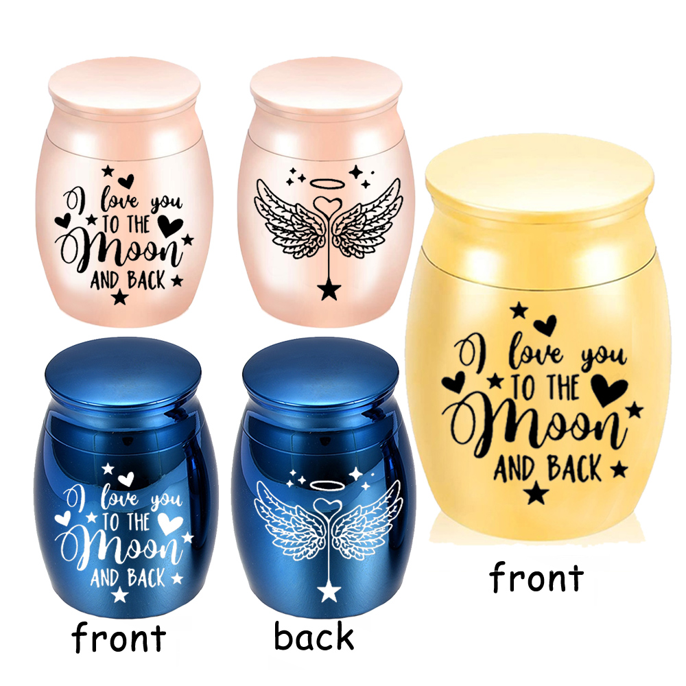 Cremation urn for ashes keepsak pendant angel wings memorial jewelry aluminum alloy memorial urn-with velvet packaging bag
Cremation urn for ashes keepsak pendant angel wings memorial jewelry aluminum alloy memorial urn-with velvet packaging bag