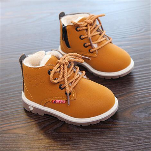 Autumn Winter kids Girls Boys Martin Boots Children Sports Shoes Zipper Nubuck Leather Toddle Baby Shoes Fashion Boot