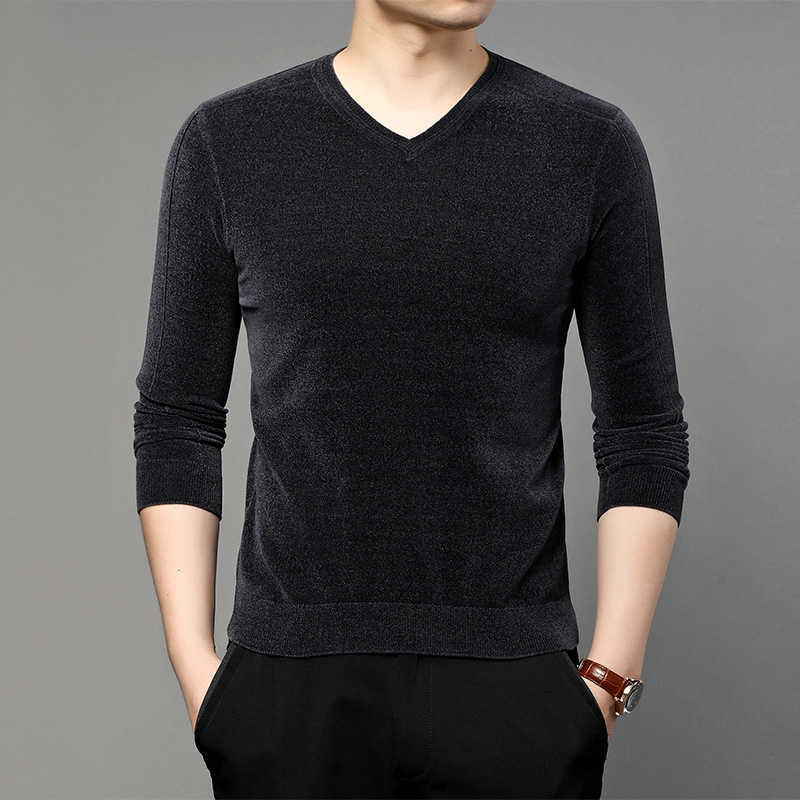 High quality Spring and Autumn sweater Men V-neck long-sleeved sweaters zde1572 211008