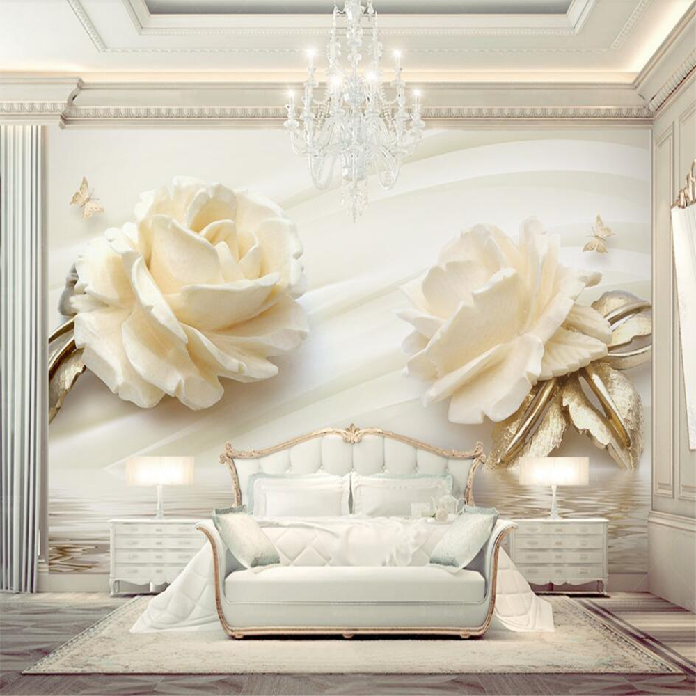 3D rose water wave reflection TV background wall custom large mural green papel de parede, Beige
3D rose water wave reflection TV background wall custom large mural green papel de parede, Beige