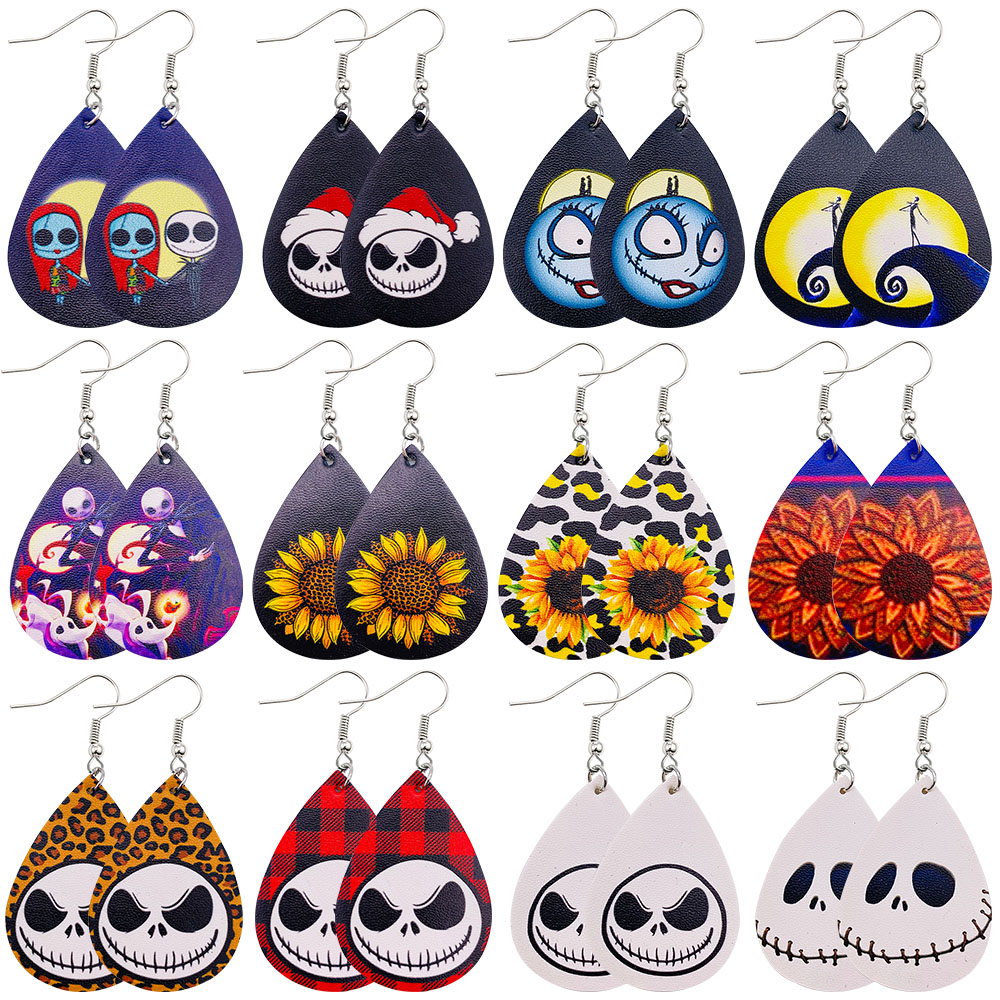 All Saints' Day Evening Lightweight Drop Dangle Halloween Earrings For Women Ladies Teardrop Faux Leather Dangle Ear Costume Party Decoration Supplies
All Saints' Day Evening Lightweight Drop Dangle Halloween Earrings For Women Ladies Teardrop Faux Leather Dangle Ear Costume Party Decoration Supplies