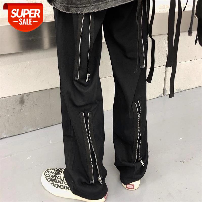 New Arrival Wide Legs Long Pants Korean retro back zip straight pants casual Loose pants trousers for Couple Lovers Hot Selling #3V1j, Black;white
New Arrival Wide Legs Long Pants Korean retro back zip straight pants casual Loose pants trousers for Couple Lovers Hot Selling #3V1j, Black;white