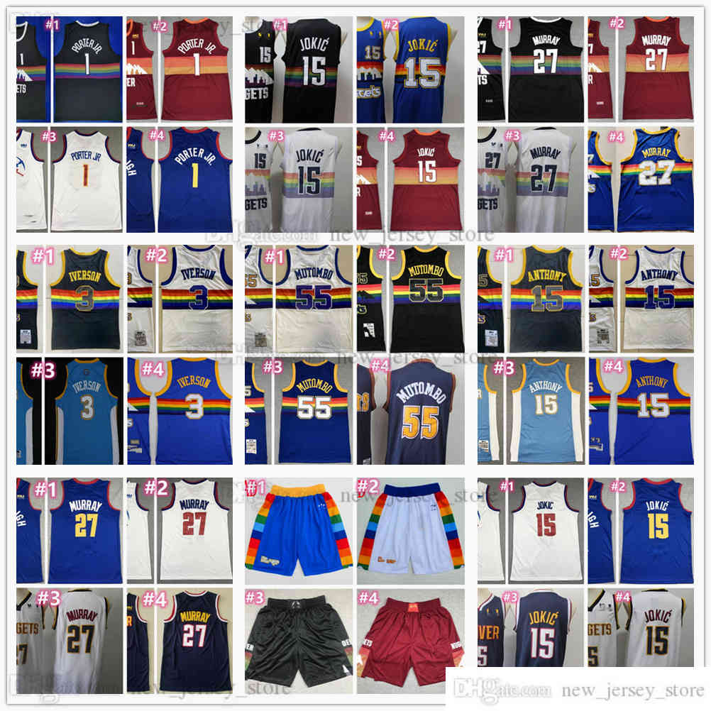 2021 News Basketball 15 Nikola 27 Jamal Jokic Murray Jerseys Retro Mitchell and Ness 3 Allen Carmelo Iverson Anthony Dikembe 55 Mutombo Stitched Jersey Shorts, Choose number on picture
2021 News Basketball 15 Nikola 27 Jamal Jokic Murray Jerseys Retro Mitchell and Ness 3 Allen Carmelo Iverson Anthony Dikembe 55 Mutombo Stitched Jersey Shorts, Choose number on picture