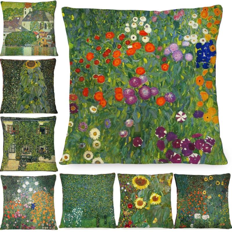 Cushion/Decorative Pillow Sunflower Tree Pillowcase 45X45cm Bauerngarten Oil Painting Home Decoration Almofadas Decorativas Cushion Cover
Cushion/Decorative Pillow Sunflower Tree Pillowcase 45X45cm Bauerngarten Oil Painting Home Decoration Almofadas Decorativas Cushion Cover