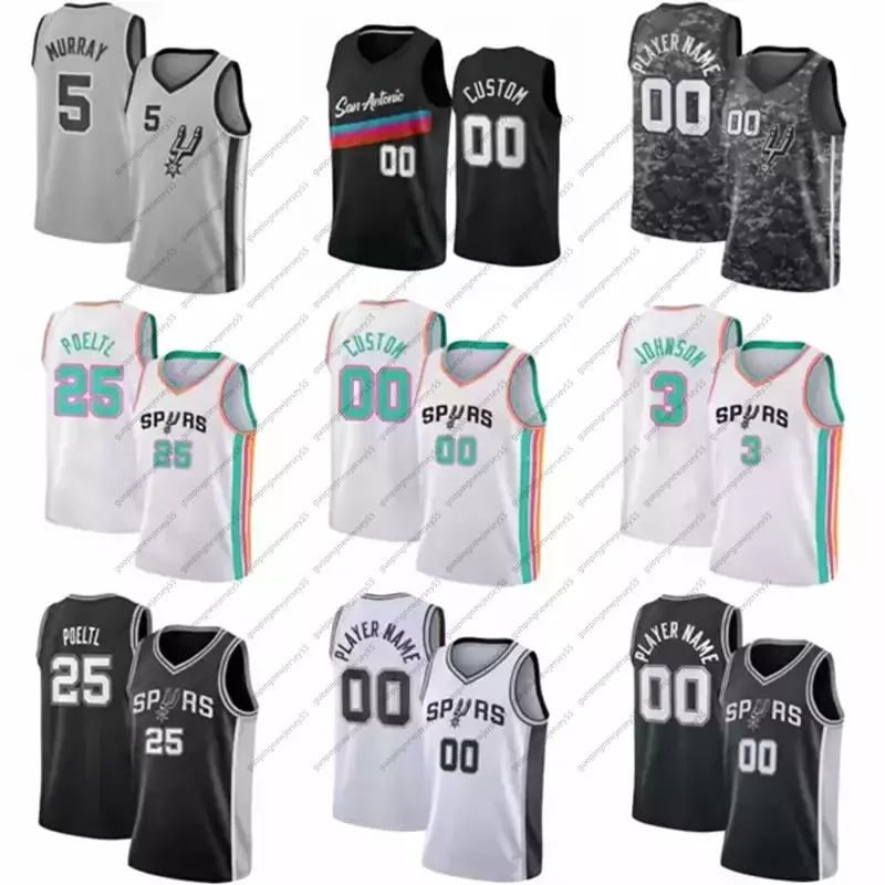 2022 Dejounte 5 Murray Derrick 4 White Custom Basketball Jerseys Keldon 3 Johnson Manu 20 Ginóbili San antonios spurss city Lonnie 1 Walker, Black;red
2022 Dejounte 5 Murray Derrick 4 White Custom Basketball Jerseys Keldon 3 Johnson Manu 20 Ginóbili San antonios spurss city Lonnie 1 Walker, Black;red