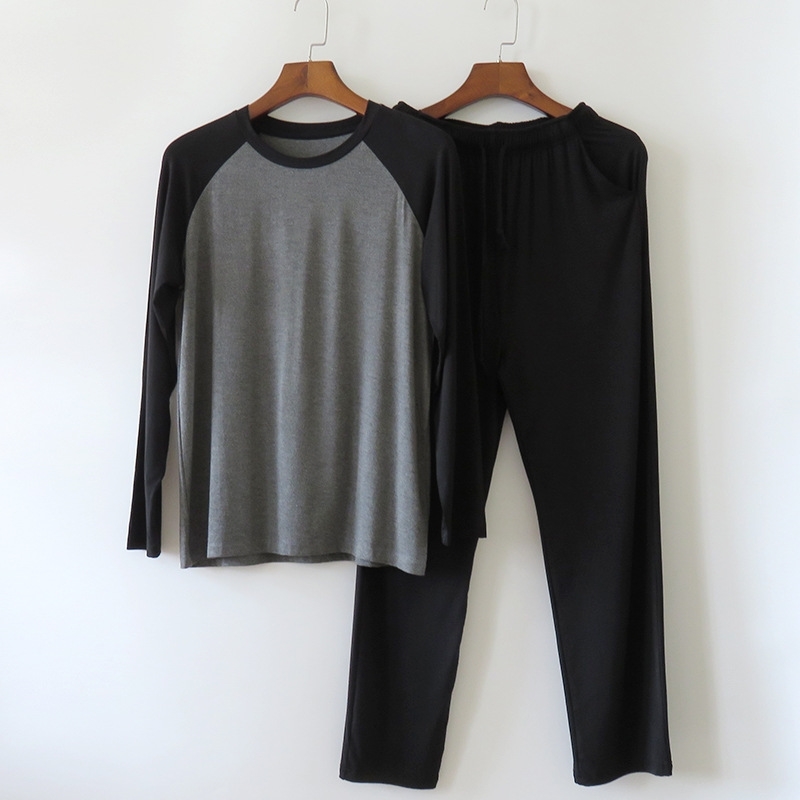 Modal pajamas long sleeve trousers men's summer loose large size thin spring and autumn sports leisure home suit, Tibetan shoulder + tibetan trousers
Modal pajamas long sleeve trousers men's summer loose large size thin spring and autumn sports leisure home suit, Tibetan shoulder + tibetan trousers