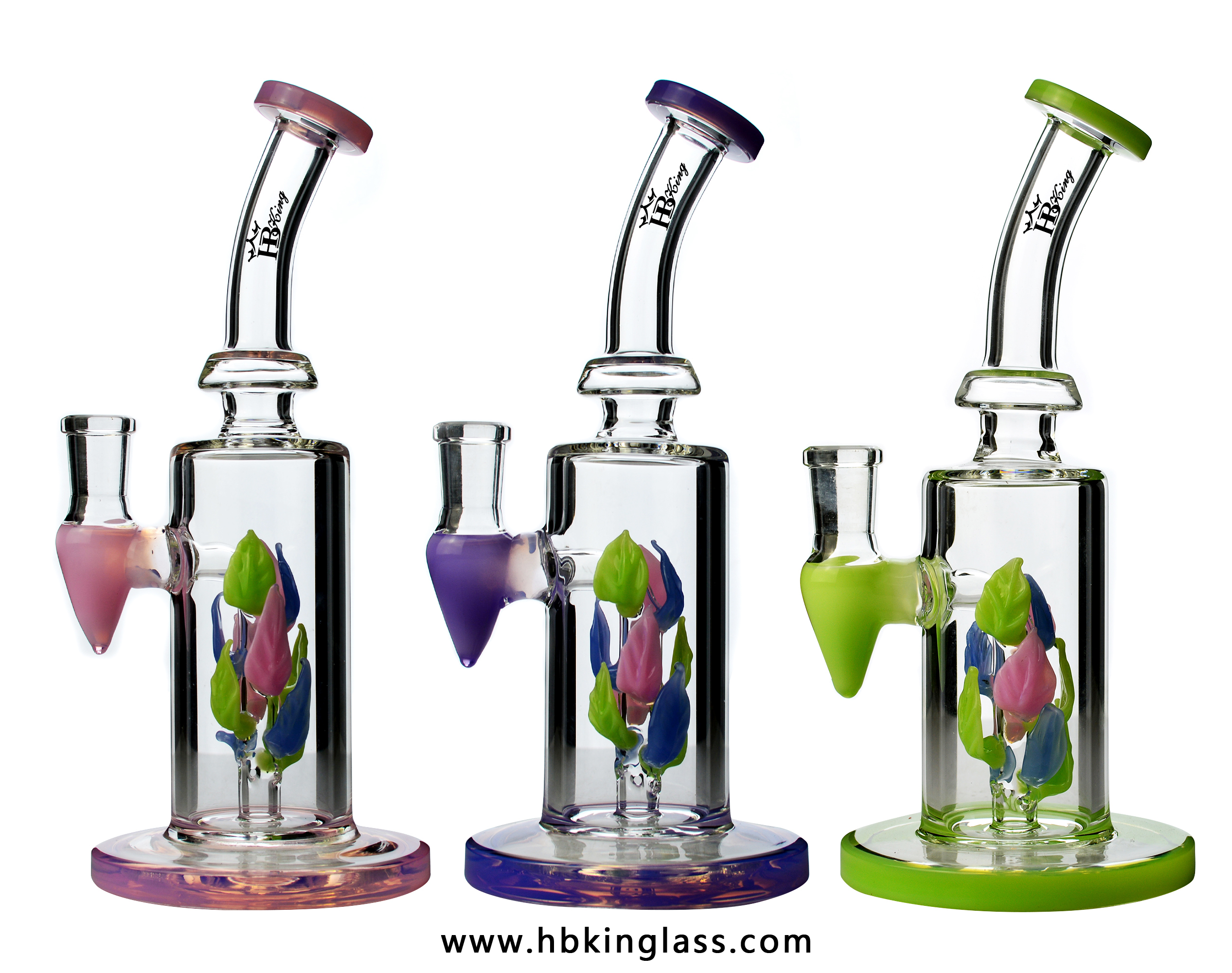 HBKing Mini Glass Bong Water Pipe Hookah with Leaf on Tube about 8.5inch Height, 5mm Thickness with Bowl for Smoking
HBKing Mini Glass Bong Water Pipe Hookah with Leaf on Tube about 8.5inch Height, 5mm Thickness with Bowl for Smoking