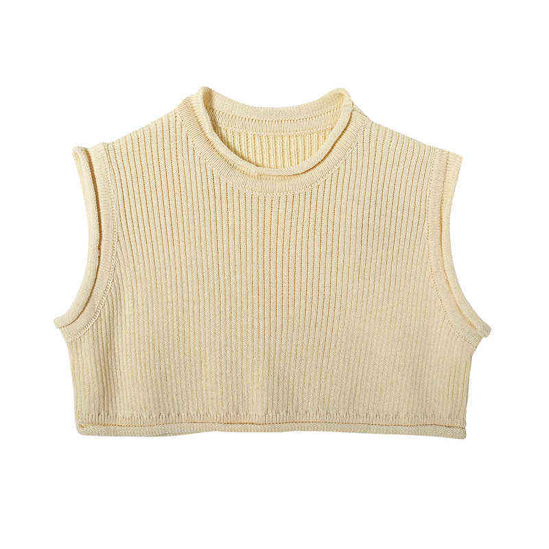 BLSQR Sexy O-neck Tank Top Women Knitted Sleeveless Ladies Basic Vest Streetwear Autumn Elasticity Camis Tops 211120