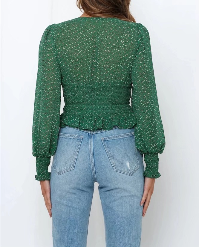 2021 Spring Green Floral Print Crop Shirt Women Sexy Lacing up Tie Bow Square Collar Elastic Waist Slim Fit Blouse French Tops, White
2021 Spring Green Floral Print Crop Shirt Women Sexy Lacing up Tie Bow Square Collar Elastic Waist Slim Fit Blouse French Tops, White