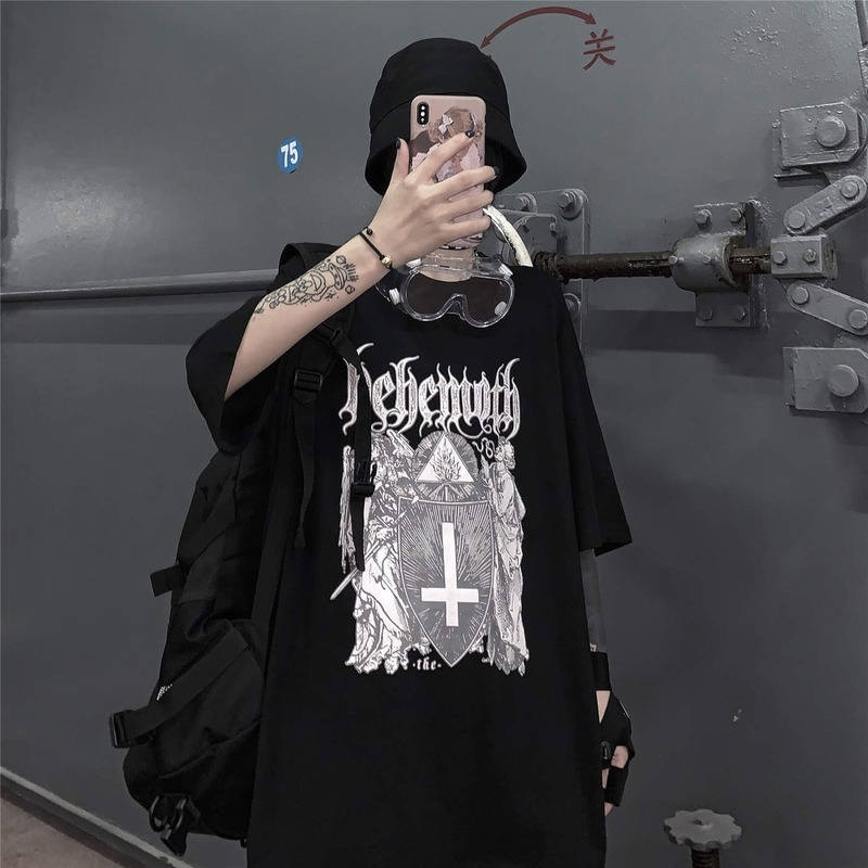 Goth Mall Tops Graphic Tees Women 2021 Summer Gothic Punk Rock Tshirts Japanese Streetwear Women Black Long Sleeve Tops, White
Goth Mall Tops Graphic Tees Women 2021 Summer Gothic Punk Rock Tshirts Japanese Streetwear Women Black Long Sleeve Tops, White