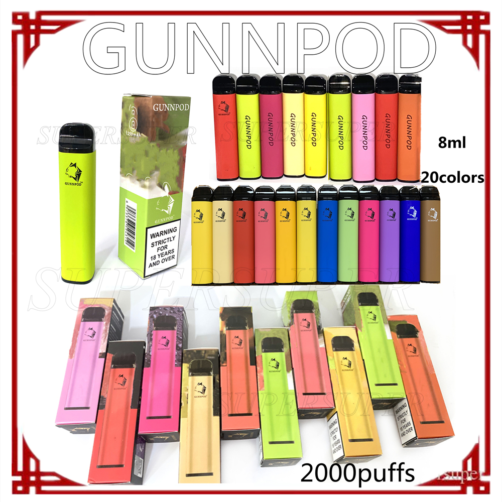 GunnPod Disposable Vape Pen E-cigarettes Device Kit 2000 Puffs 1250mAh Battery Prefilled 8ml Pod 20 Colors VS Bang XXL Hyppe Max Flow Puff P
GunnPod Disposable Vape Pen E-cigarettes Device Kit 2000 Puffs 1250mAh Battery Prefilled 8ml Pod 20 Colors VS Bang XXL Hyppe Max Flow Puff P