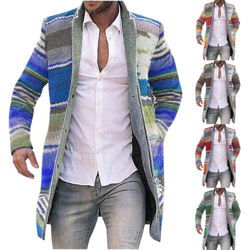 Men's Trench Coats Winter Men Overcoat Single Breasted Jacket Fashion Printing Color Coat Long Sleeve Wool Blend Outwear Windbreaker 2021, Red
Men's Trench Coats Winter Men Overcoat Single Breasted Jacket Fashion Printing Color Coat Long Sleeve Wool Blend Outwear Windbreaker 2021, Red