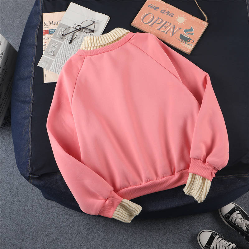 Women Fashion Autumn Spring Tops Ladies Kawaii Students Sweatshirt Hoodies Pink Ladies Jumper Cute Girls Korean Streetwear T200407