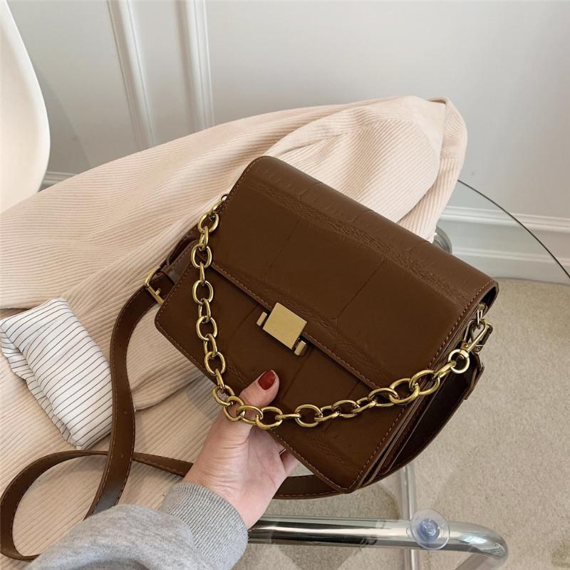 2021 Personalized Bags for Womem Fashion Trend Messenger Bag Solid Color High Quality Crocodile Pattern Pu Leather Shoulder Bag, Black
2021 Personalized Bags for Womem Fashion Trend Messenger Bag Solid Color High Quality Crocodile Pattern Pu Leather Shoulder Bag, Black