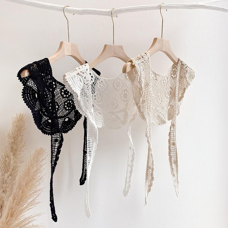 Scarves KOI LEAPING Summer Thin Lace Knitted Hook Flower Hollow Small Shawl With Fake Collar And Skirt Waistcoat Sunscreen Scarf
Scarves KOI LEAPING Summer Thin Lace Knitted Hook Flower Hollow Small Shawl With Fake Collar And Skirt Waistcoat Sunscreen Scarf